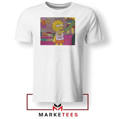 Lisa Simpson Sassy Tshirt Buy The Simpsons Merch Tee Shirts
