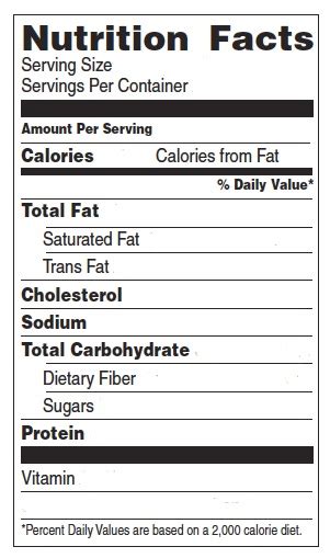 Nutrition facts label is a popular label that appears on most packaged food in many countries including us. Nutrition Label Template | playbestonlinegames