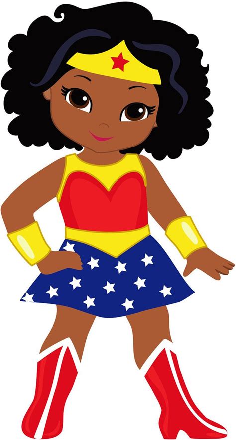12 Wonder Woman African American Female Superhero Stickers For Planners