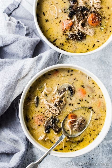Creamy Turkey Mushroom Soup | Recipe | Turkey soup, Soup recipes