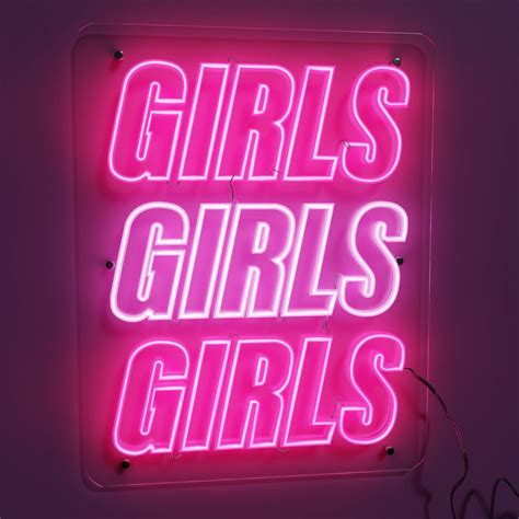 Girls Girls Girls Neon Led Sign Light Home Decor Office Etsy