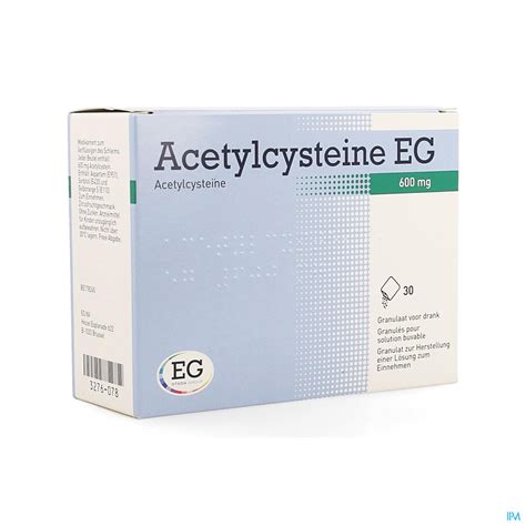 Acetylcysteine Eg 600mg Granules Pour Solution Buvable Sachet 30x
