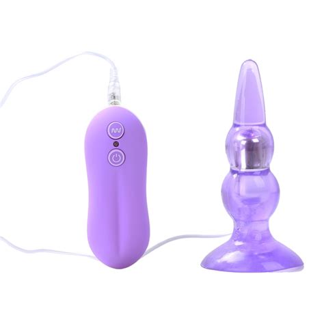 Anal Pleasure Butt Plug 10 Mode Bulbs Probe Anal Vibration Adult Sex