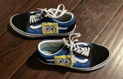 Vans Spongebob Squarepants Smile Patch Shoes Size 85 Gem