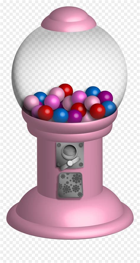 Download Pink Bubble Gum Machine Transparent Clipart 2150442