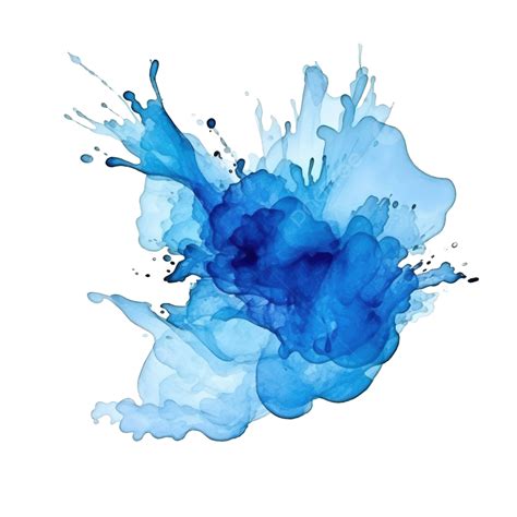 Blue Watercolor Splash Watercolor Water Color Png Transparent Image