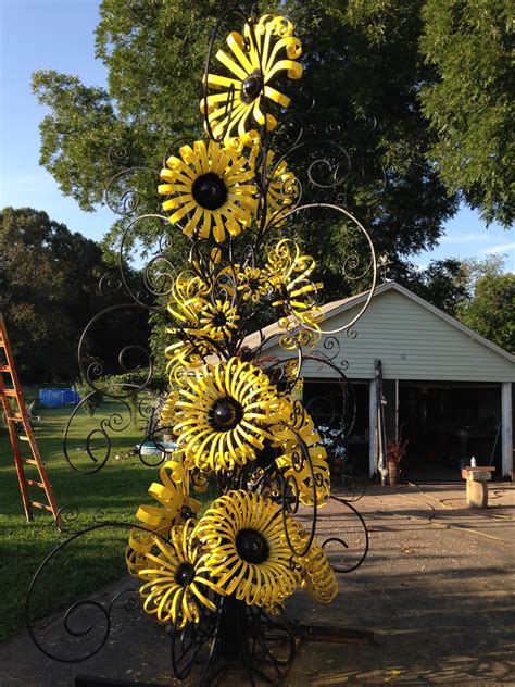 13 Coloring Page Metal Flowers Yard Art Yard Art Blooming Flowers