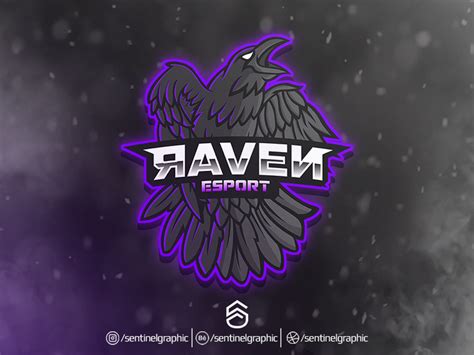 Game Logo Design Sports Logo Crow Raven Mascot Cartoon Logos