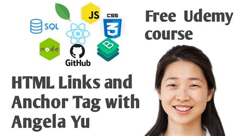 13 Html Link And Ancher Tags With Angela Yu Lecture 13 In English