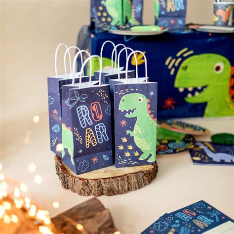Dinosaur Goodie Bags With Handles 16 Pack Etsy