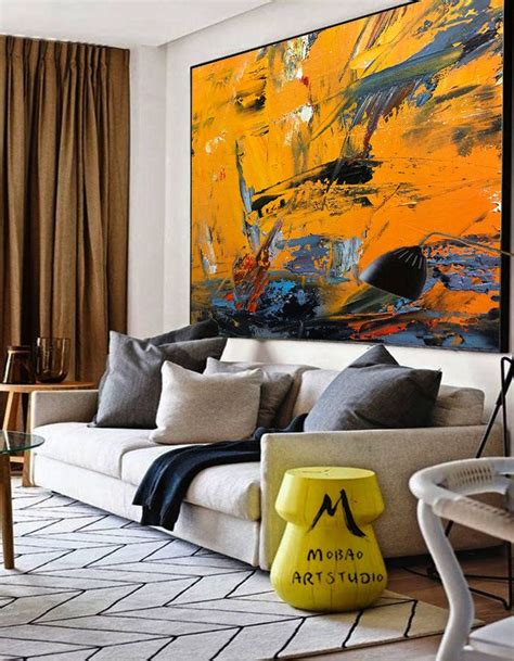 Original Abstract Painting Painting On Canvas Modern Wall Etsy