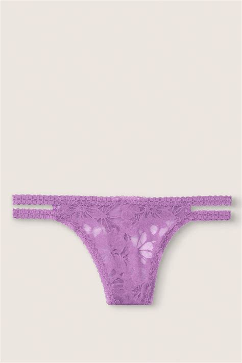 Buy Victorias Secret Pink Lace Strappy Thong From The Victorias