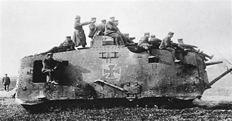 The Tank Museum Action Debut Of The A7v Tank War History Online