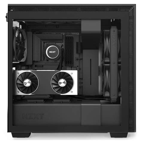 NZXT Black H I Smart Mid Tower Windowed PC Gaming Case CA H I B City Center For