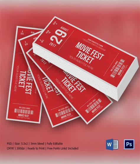 Ticket Invitation Template 61 Free Psd Vector Eps Ai Format