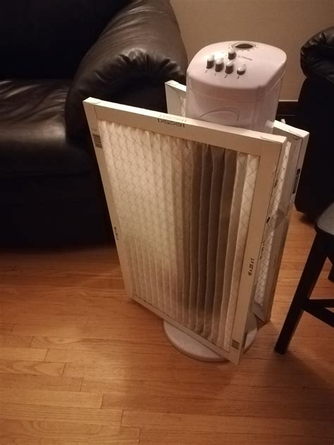 My Home Made Air Filter Fan Looks Like Its Working Rcalgary