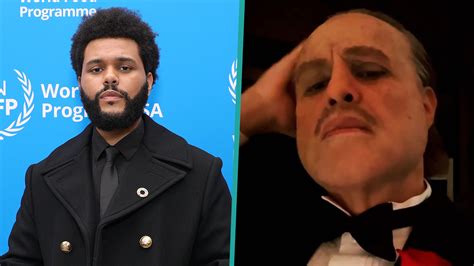 The Weeknd Looks Unrecognizable As The Godfather Don Vito Corleone