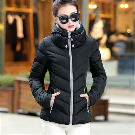2017 New Fashion Down And Parkas Warm Winter Coat Women Light Thick