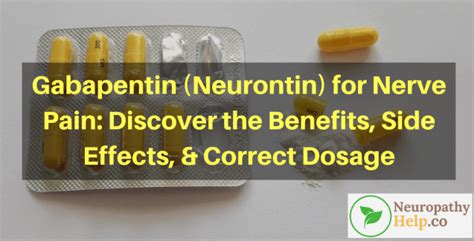 Neurontin Gabapentin Uses Dosage Side Effects