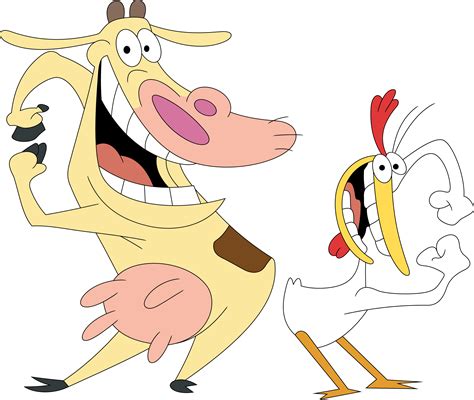 Cow And Chicken By Porygon2z On Deviantart