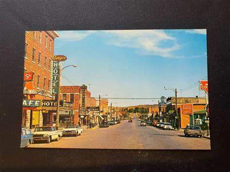 Vintage Ssc Postcard Business Section Lusk Wyoming Wy Old Cars Store