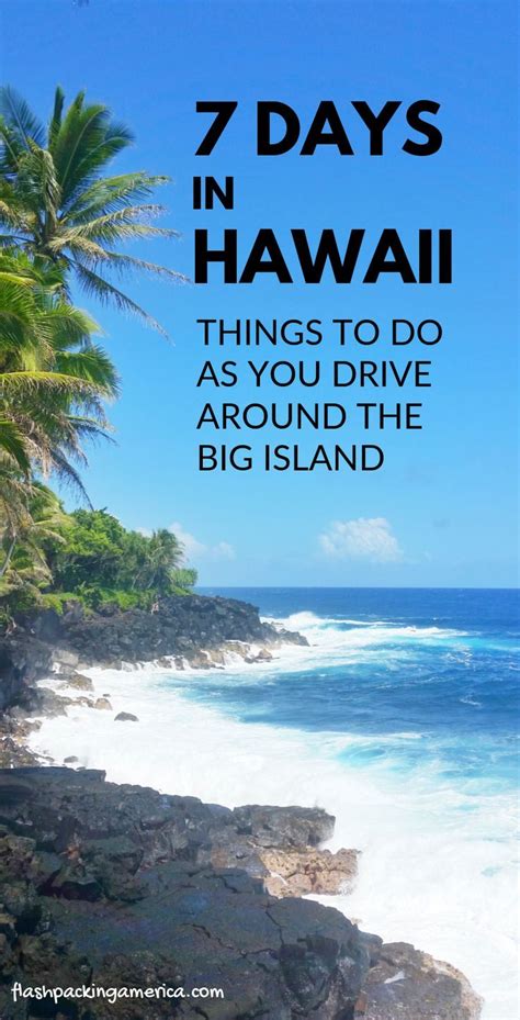 7 Days Big Island Hawaii Itinerary 🌴🚗 Circle Island Road Trip Scenic Drive 🚗🌴 Hawaii Travel Blog
