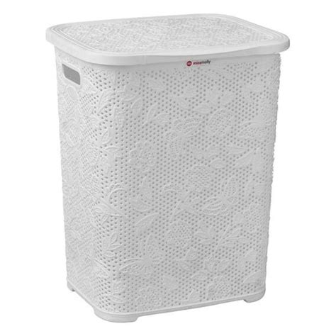 Miss Molly Floral White Linen Bin Game