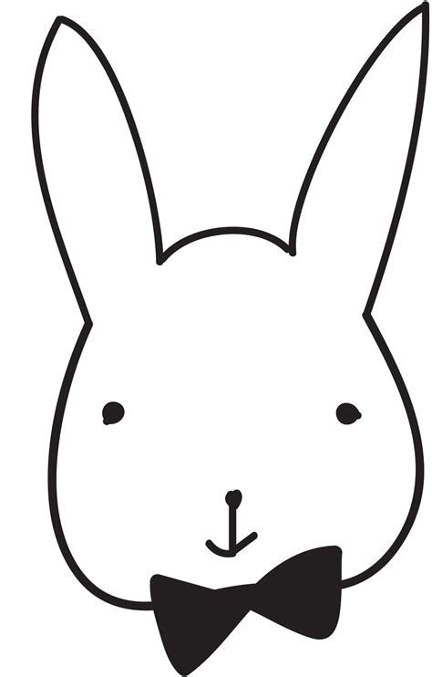 Bunny Stencil Clipart Best