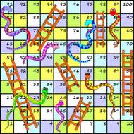 A number of ladders and snakes are pictured on the board, each connecting two specific board squares. KS3 Science revision snakes and ladders | Teaching Resources