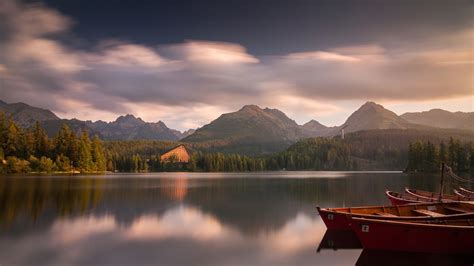 Wallpaper 1920x1080 Px Boat Lake Mountain Water 1920x1080