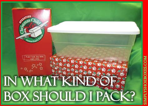 Simply Shoeboxes What Kind Of Shoeboxes To Use For Packing Occ Shoebox