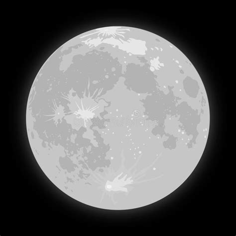 Starry Night Sky Stars Vector Moon Stock Vector Illustration Of