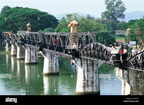Thailand Kanchanaburi Bridge Over The River Kwai Stock Photo Alamy