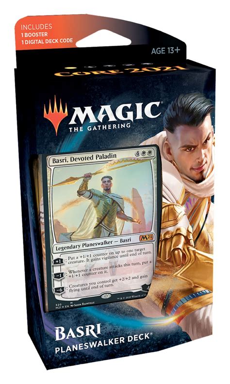 The gathering trading card games. Magic: The Gathering- Planeswalker Deck- Core Set 2021 (M21) Basri- 60 Card Deck | 1 Rare of ...