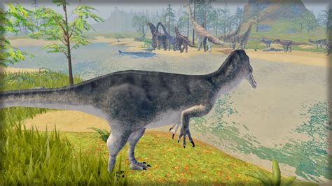 Vida De Suchomimus Emboscada A Grande Manada De Sauropodes Dinosaur