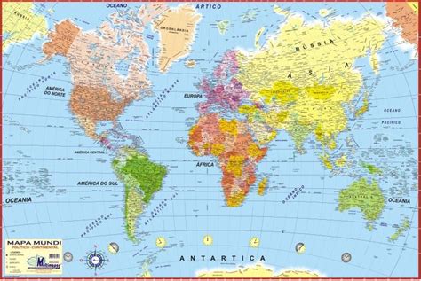 Mapas De Los 5 Continentes Con Paises Para Descargar E Imprimir 7