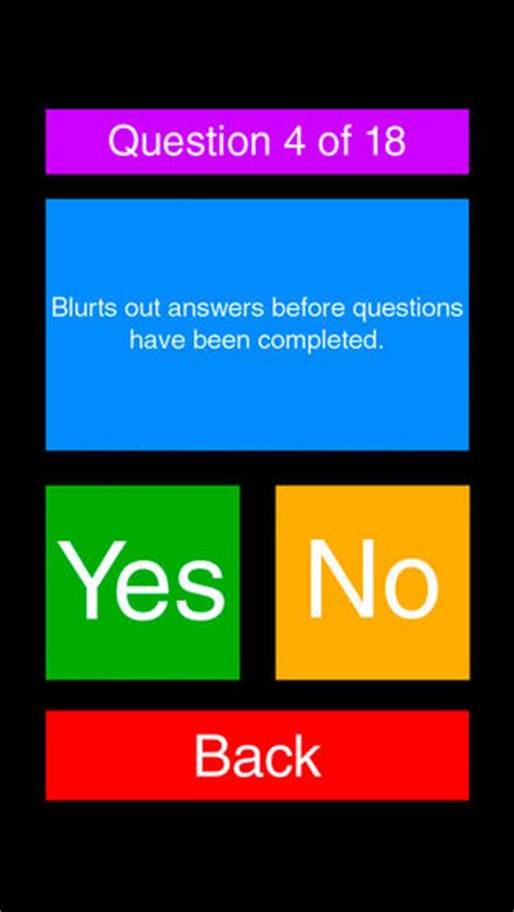 Attention deficit hyperactivity disorder (adhd) is a psychiatric condition that affects the everyday lives of an estimated 1.7 bln adults in the world and around 9 mln in the united states. ADHD Test App for iPad - iPhone - Medical - app by TKT