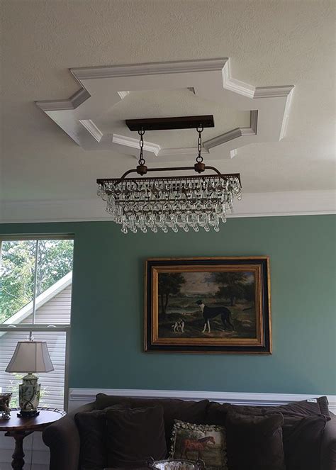 Replacing a ceiling could reach $4,500 depending on the design and materials you pick. Coffered Ceiling Medallion Kit | 52" Octagon 2 | Quick and Easy to Install in 2020 | Ceiling ...