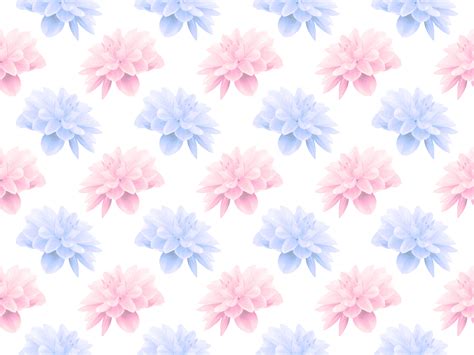 Blue And Pink Flowers Vector Clipart Image Free Stock Photo Public