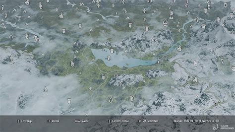 High Quality Map Of The World With All Roads For Tes V Skyrim