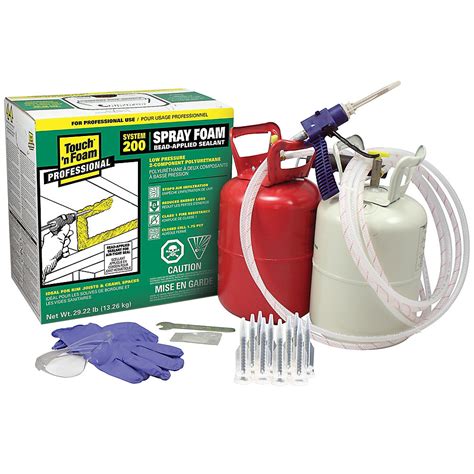 It seals out air and moisture to keep your home comfortable, as well as enhance your home's energy efficiency. Touch 'n' Foam Professional 2-Component Spray Foam Insulation Kit
