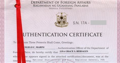 Tipid Way To Obtain Nso And Dfa Red Ribbon Documents While You Are Abroad