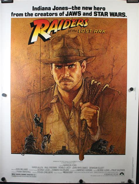 Raiders Of The Lost Ark Original 30 X 40 Theatrical Movie Poster For
