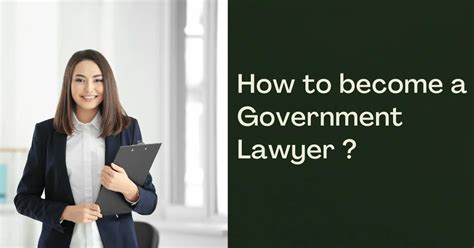 How To Become A Government Lawyer