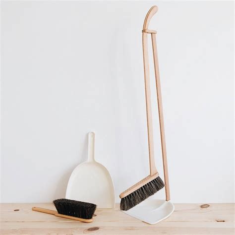 Standing Broom And Dustpan Set Broom And Dustpan Natural Cleaning