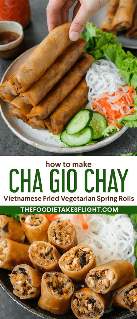 Chả Giò Chay Vietnamese Vegetarian Spring Rolls Recipe Vegetarian Spring Rolls Vietnamese