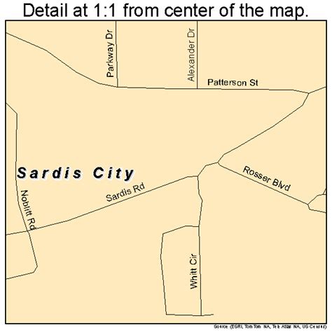 Sardis City Alabama Street Map 0168280