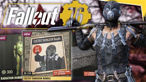 Fallout 76 Atomic Shop Update Cultist Dungeon Bundle YouTube
