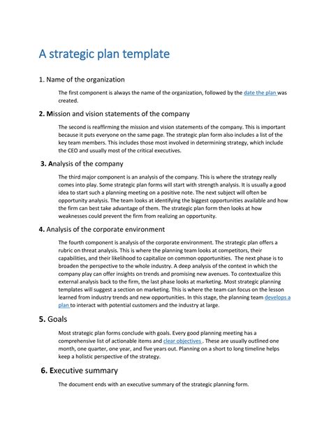 Great Strategic Plan Templates To Grow Your Business