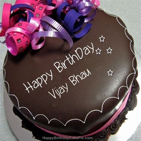 ️ Happy Birthday Chocolate Cake For Vijay Bhau
